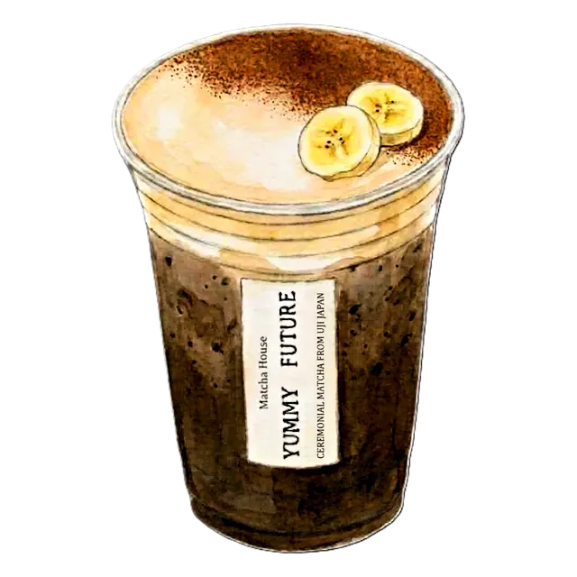 Cinnamon Roll Banana Cream Hojicha