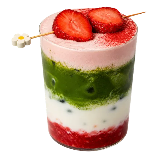 Triple Strawberry Matcha